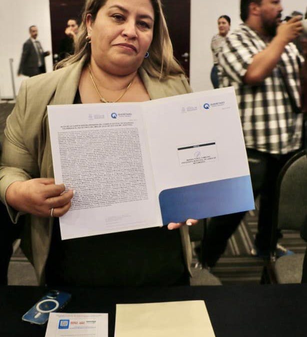 Marina Ponce participa en la Cuarta Reunión Ordinaria del Consejo de Seguridad de Querétaro.