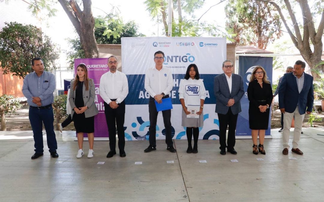 Secundaria Flores Magón cuenta con Sistema de Cosecha de Agua de Lluvia