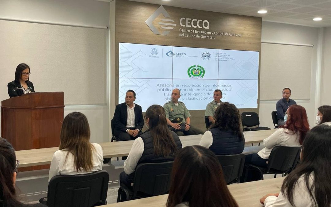 Asesora Policía Nacional de Colombia a personal del CECCQ y FGEQ