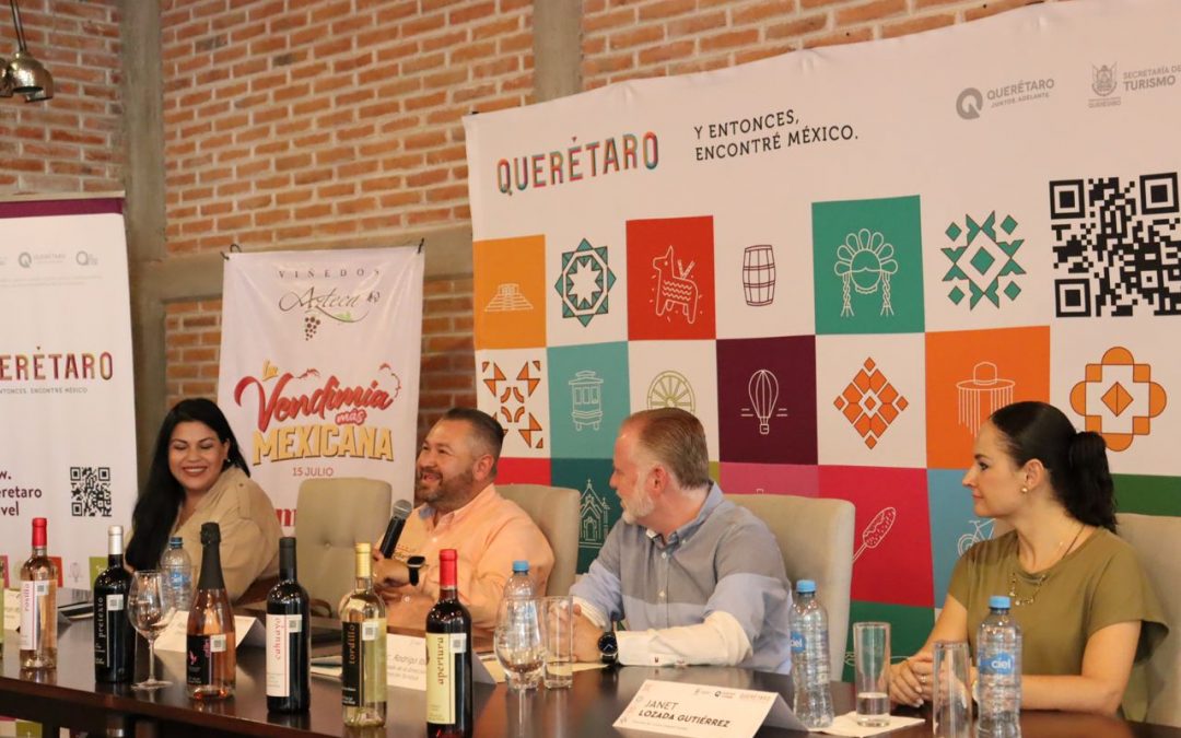 Anuncian Vendimia en Viñedos Azteca