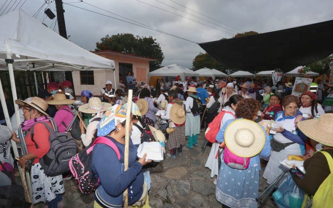 Acompaña coordinación interinstitucional a las peregrinas en su trayecto