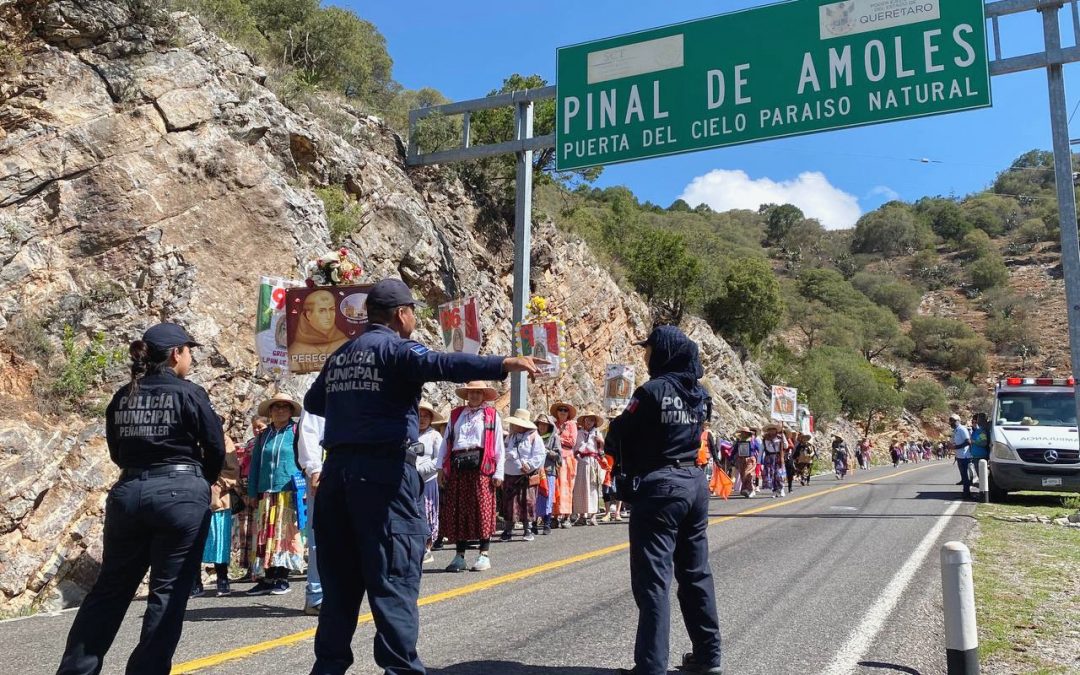 Con fe y entusiasmo llegan las peregrinas a Peñamiller