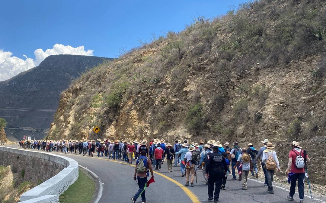 Supervisan autoridades avance de peregrinos en el Semidesierto