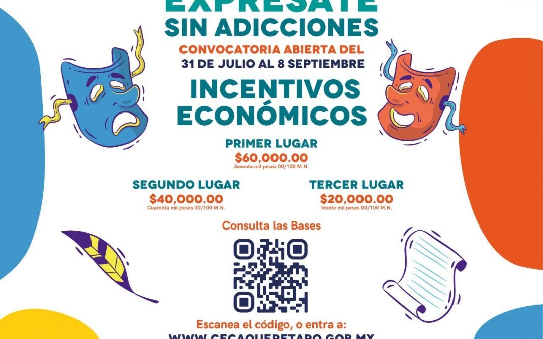 Invitan SESA y SECULT al Concurso Estatal de Representación Teatral “Exprésate sin Adicciones»