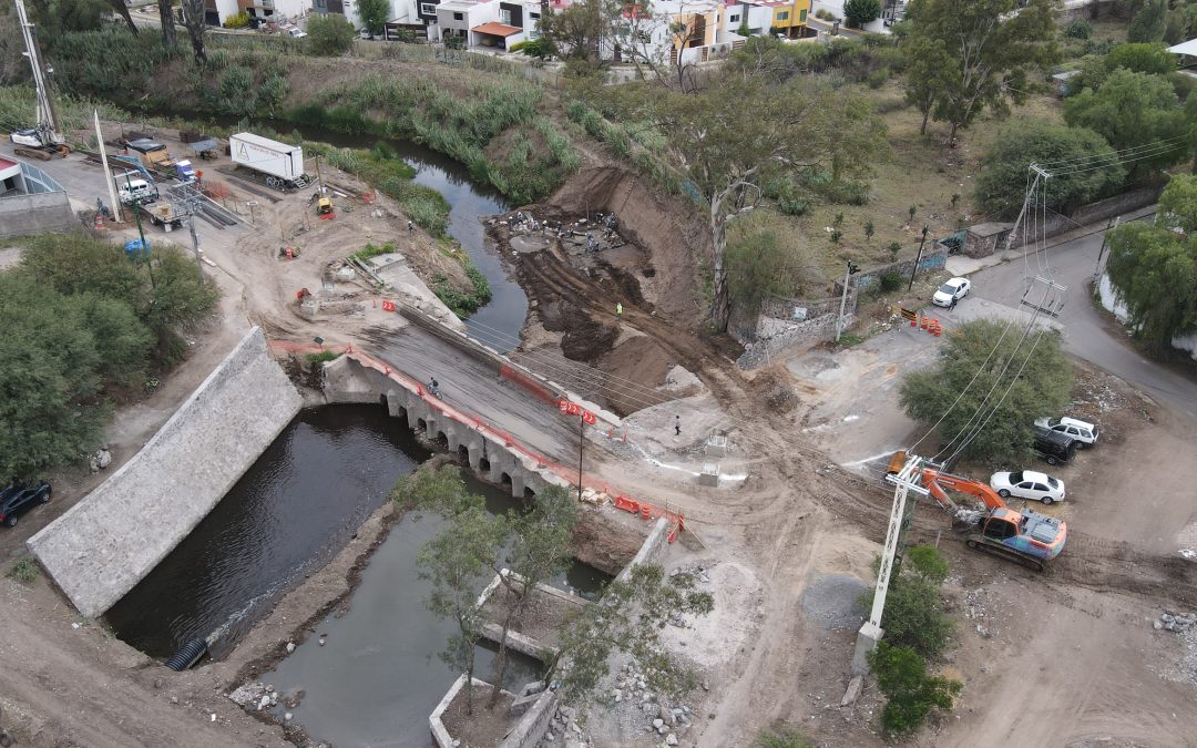 Construcción de puente San Isidro lleva 23% de avance