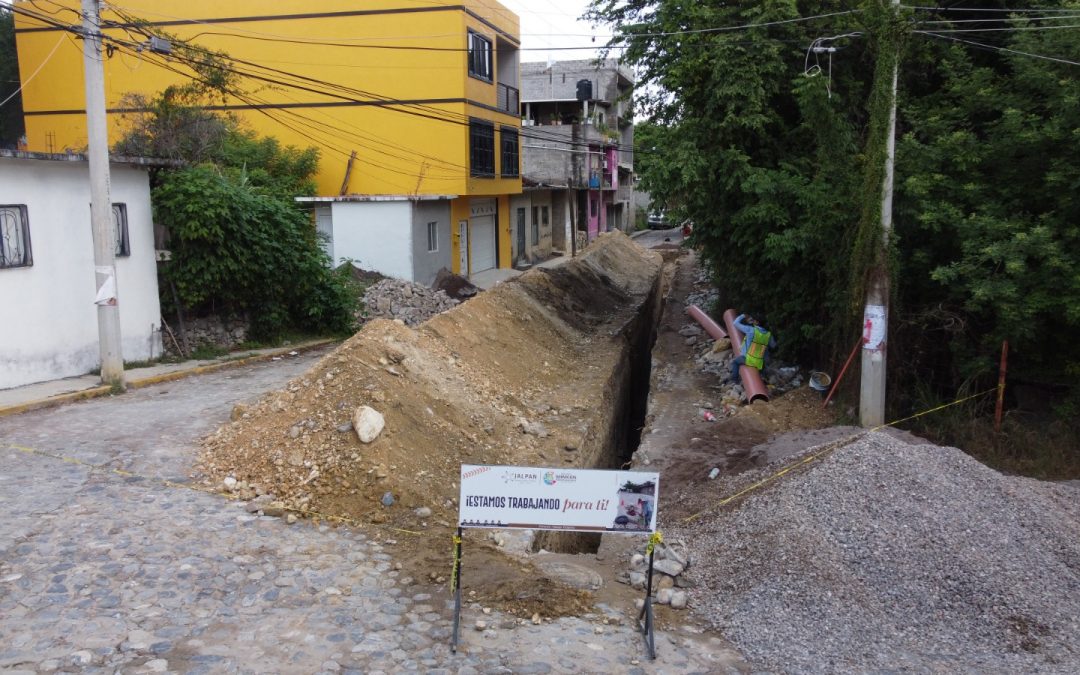 Continúan con trabajo de Rehabilitación de Drenaje Sanitario en Puerto de San Nicolás
