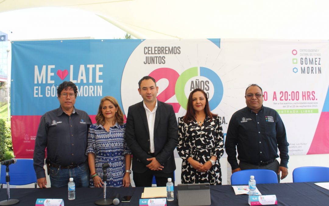 Presentan programa especial por 20 aniversario del Gómez Morin