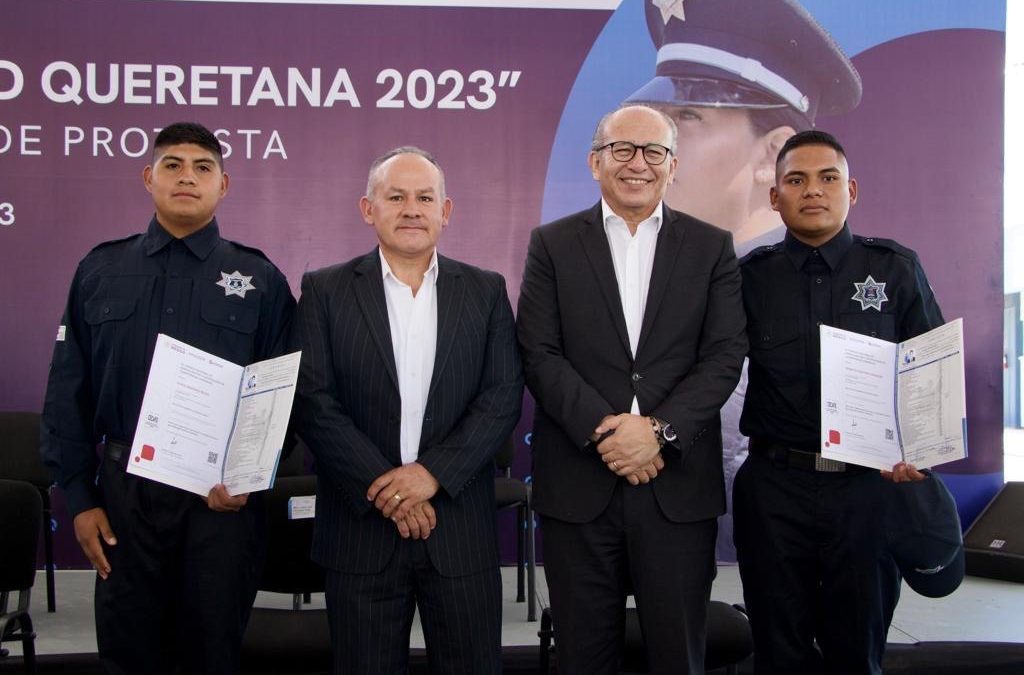 Integra Policía Queretana a 34 nuevos elementos capacitados y certificados