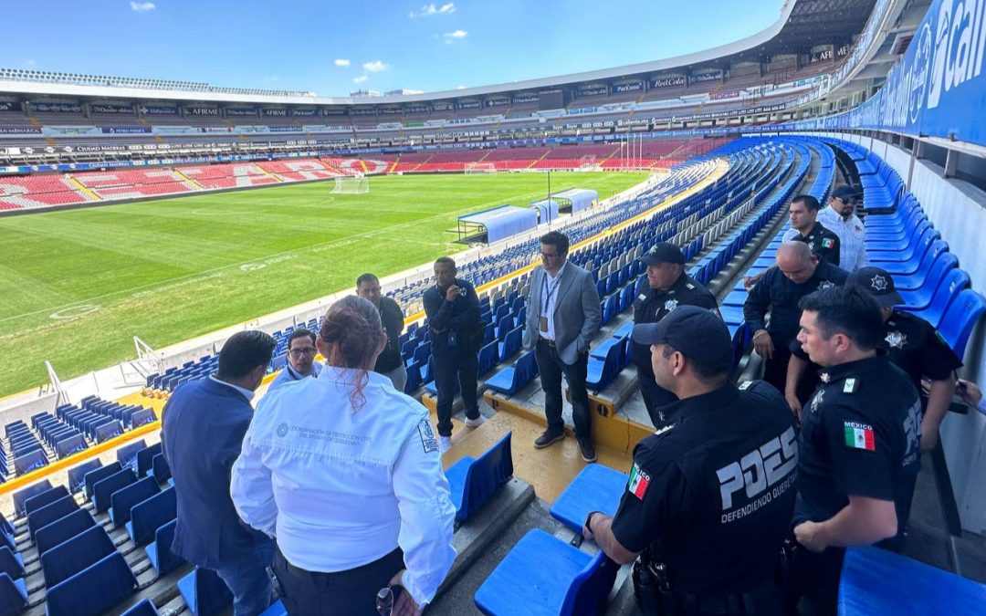Comparte POES buenas prácticas operativas en eventos deportivos con encargados de seguridad de Rayados del Monterrey