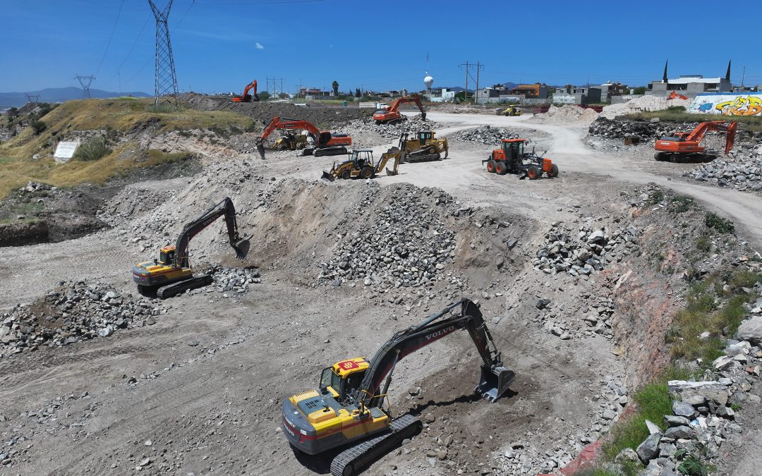 Construye SDUOP patio de maniobras para unidades Qrobus