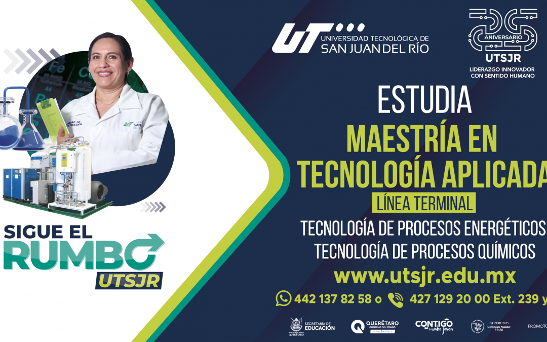 Abre UTSJR convocatoria para Maestría en Tecnología Aplicada