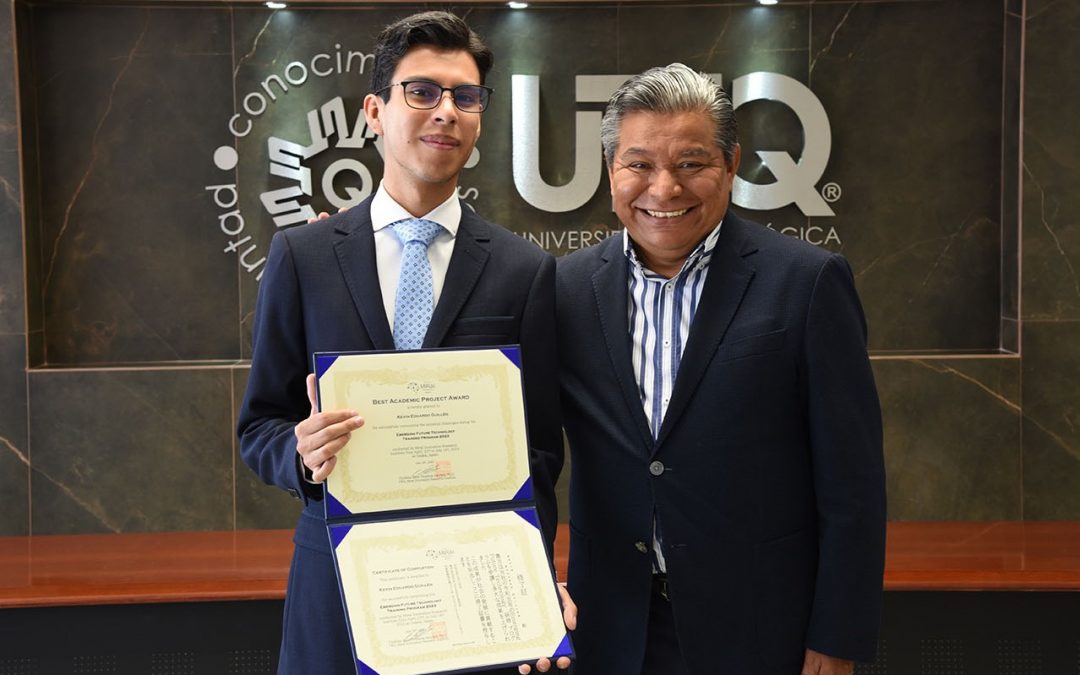 Estudiante UTEQ gana premio al mejor proyecto académico en Japón