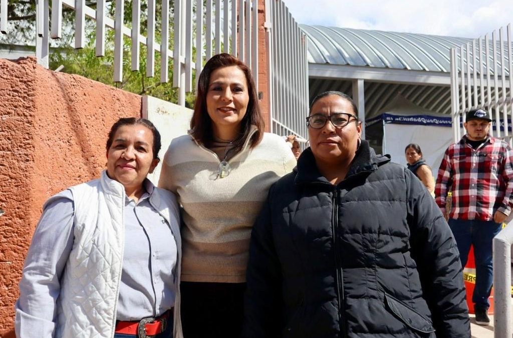 Supervisan autoridades educativas obras de rehabilitación en escuela Miguel Hidalgo