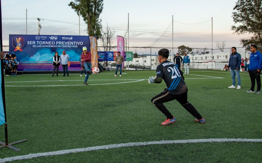 Rodrigo Monsalvo encabezó la inauguración del “Tercer Torneo Preventivo Centro Vive”