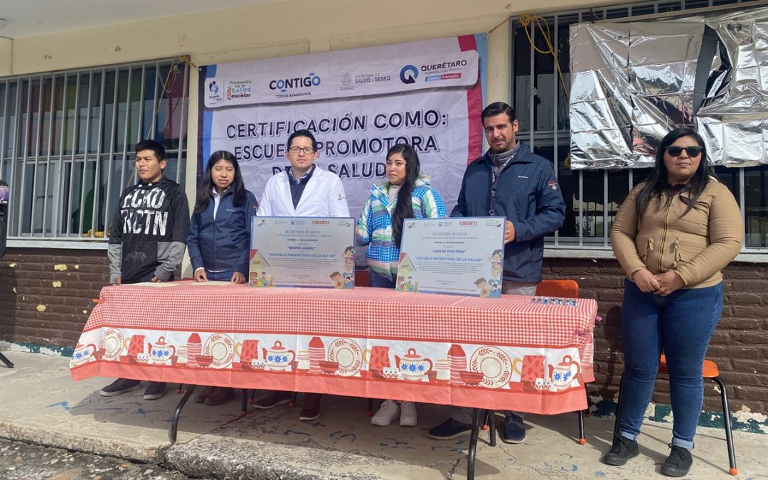 Certifica SESA Escuelas Promotoras de la Salud en Llano de la Rochera