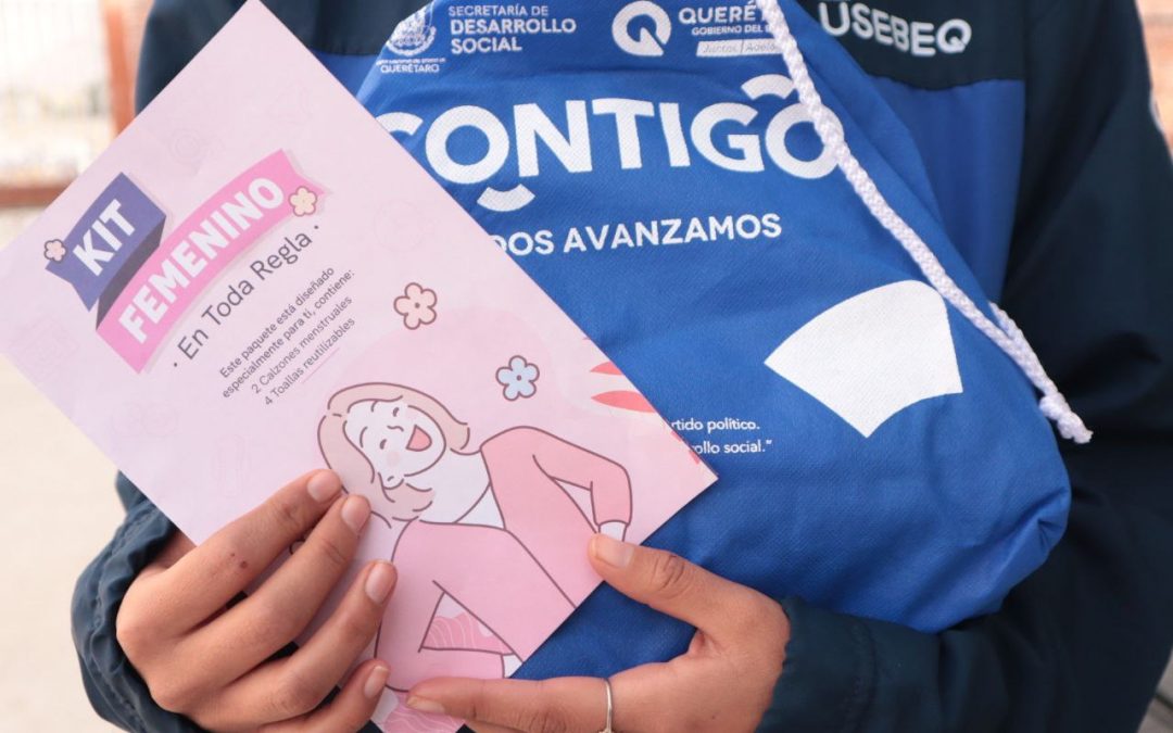 Entrega SEDESOQ kits de higiene femenina para niñas y adolescentes