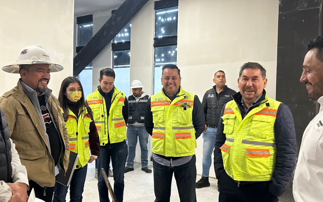 Supervisan autoridades trabajos del nuevo complejo de Seguridad Ciudadana