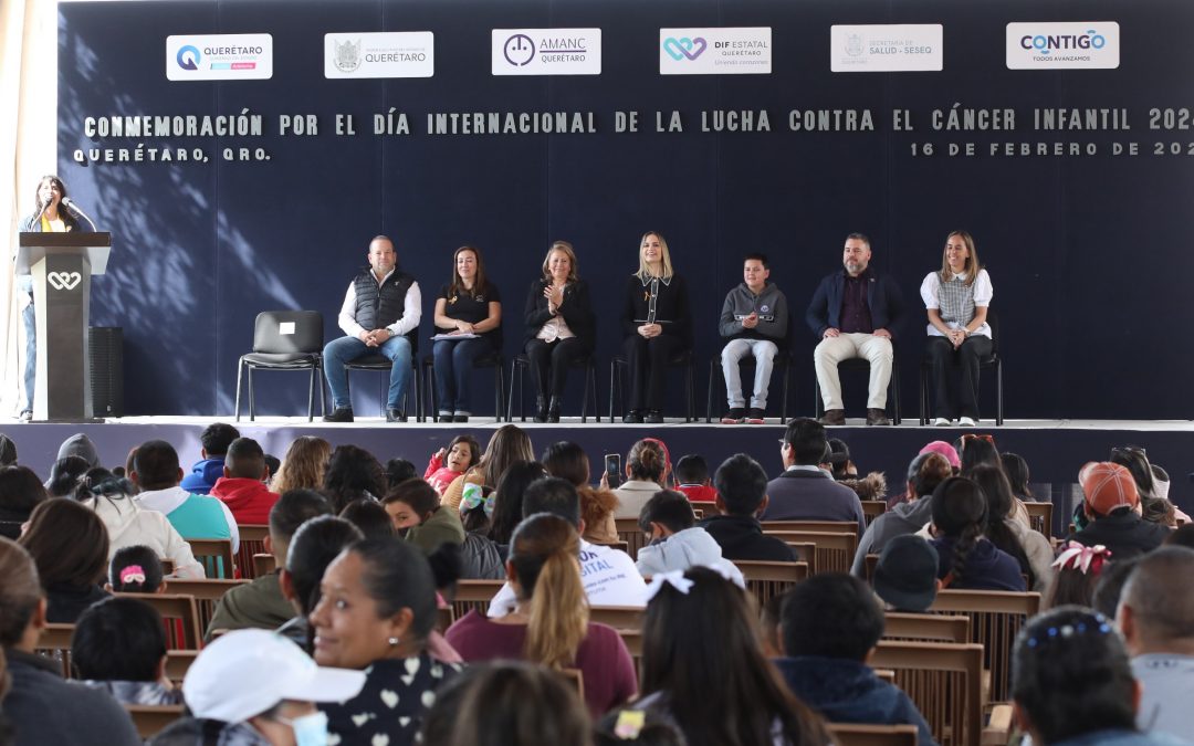 Conmemoran DIF Estatal y AMANC Querétaro lucha contra el cáncer infantil