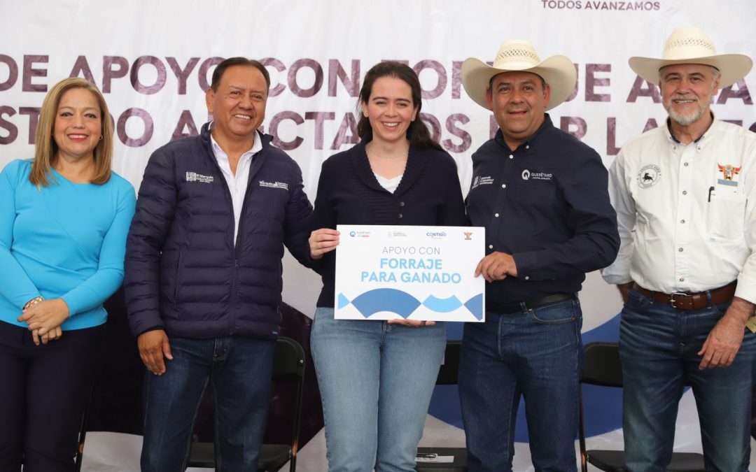 Apoya SEDEA con forraje a ganaderos de Colón y El Marqués