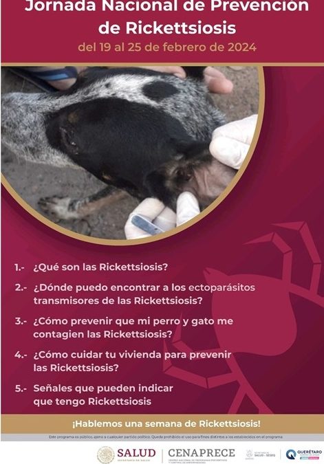Realiza SESA Jornada de Prevención de Ricketssiosis