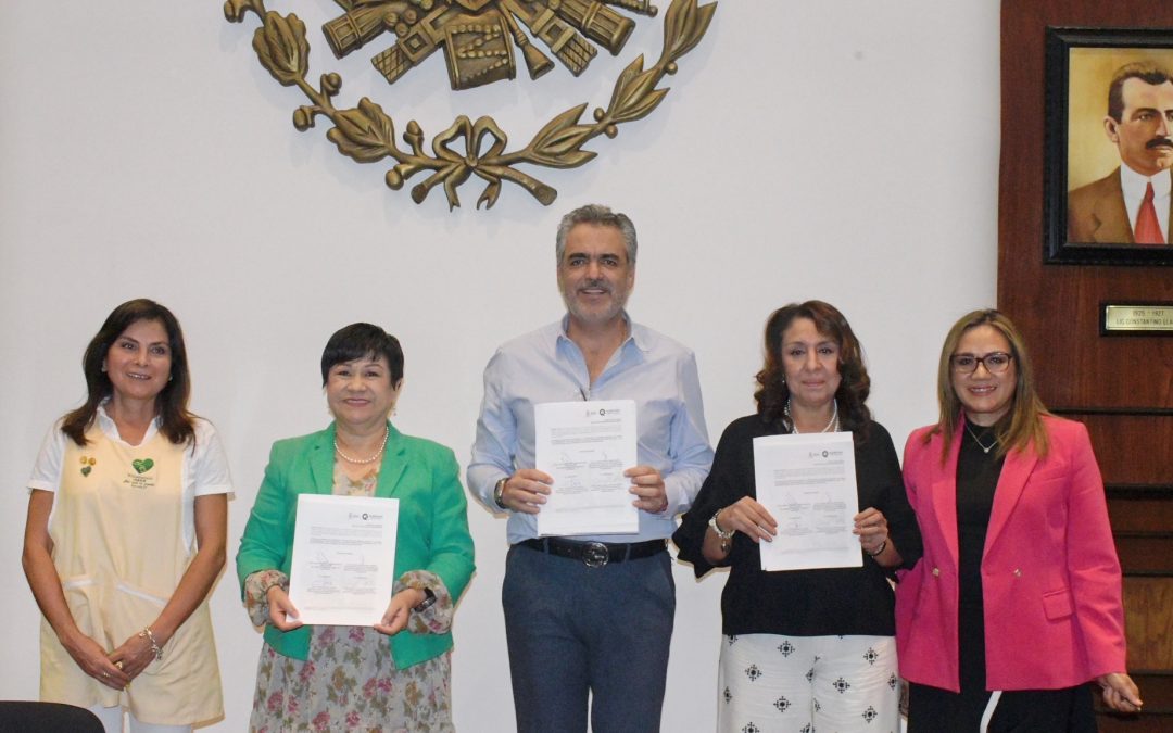 Firman OM e IMSS comodato para habilitar albergue y alojar familiares de pacientes hospitalizados