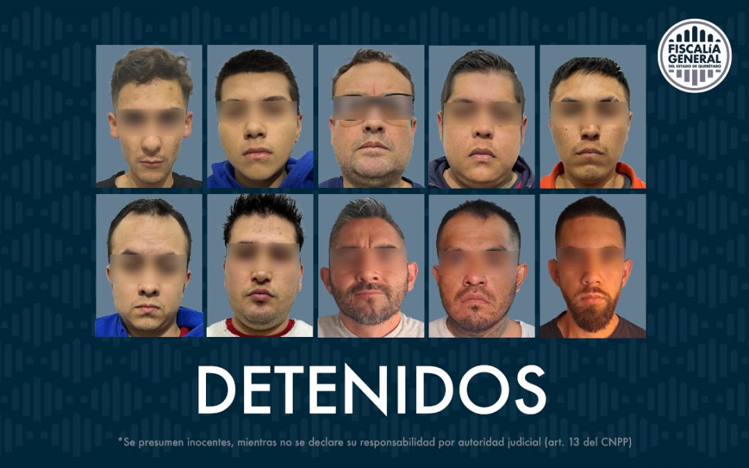 Diez detenidos por homicidio al interior de un anexo de la colonia Unidad Nacional