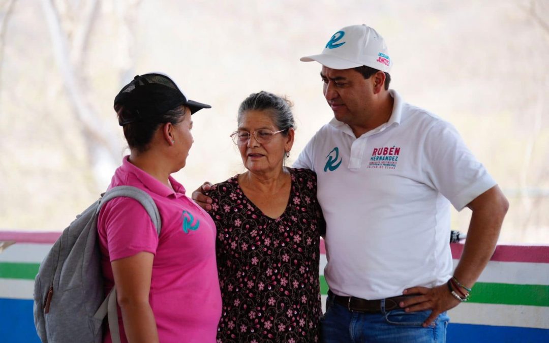 Salud, agua, transporte escolar y acercar los servicios  a las comunidades se compromete Rubén Hernández