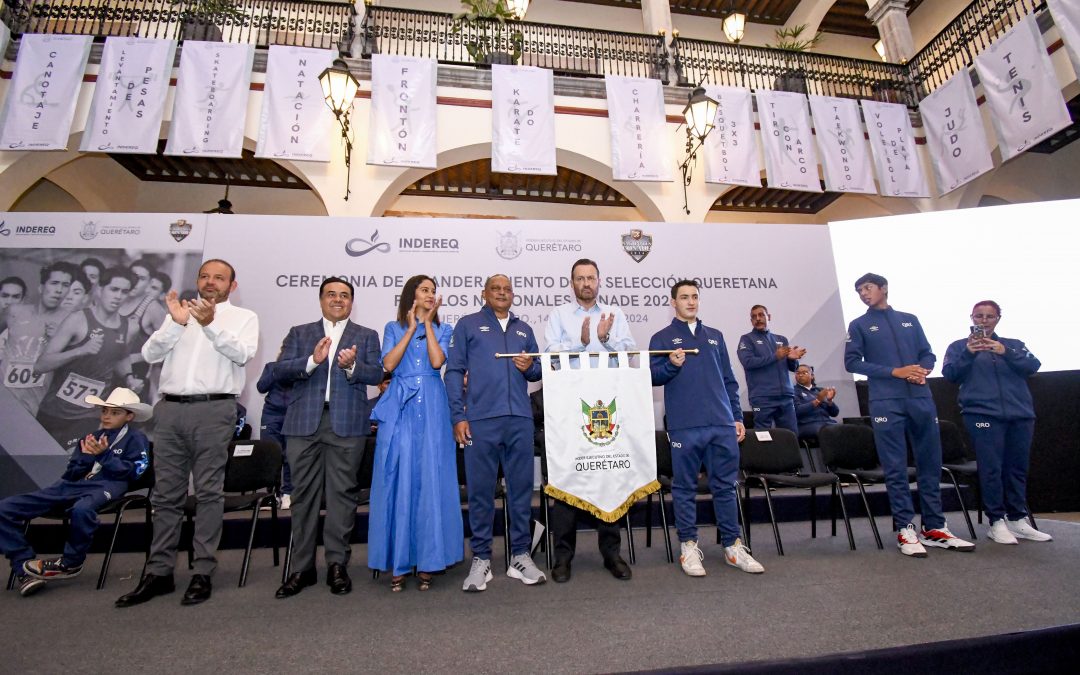 Abanderan delegación queretana para los Nacionales CONADE 2024