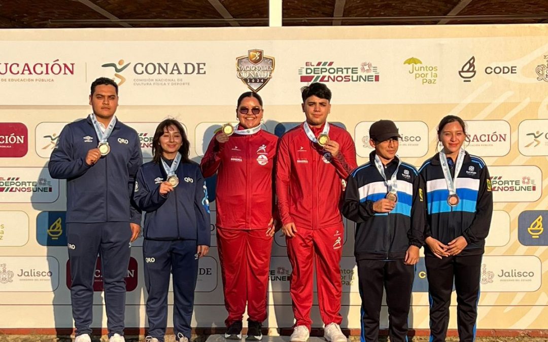 Tiro deportivo de Querétaro cierra con 10 medallas en Nacionales CONADE 2024