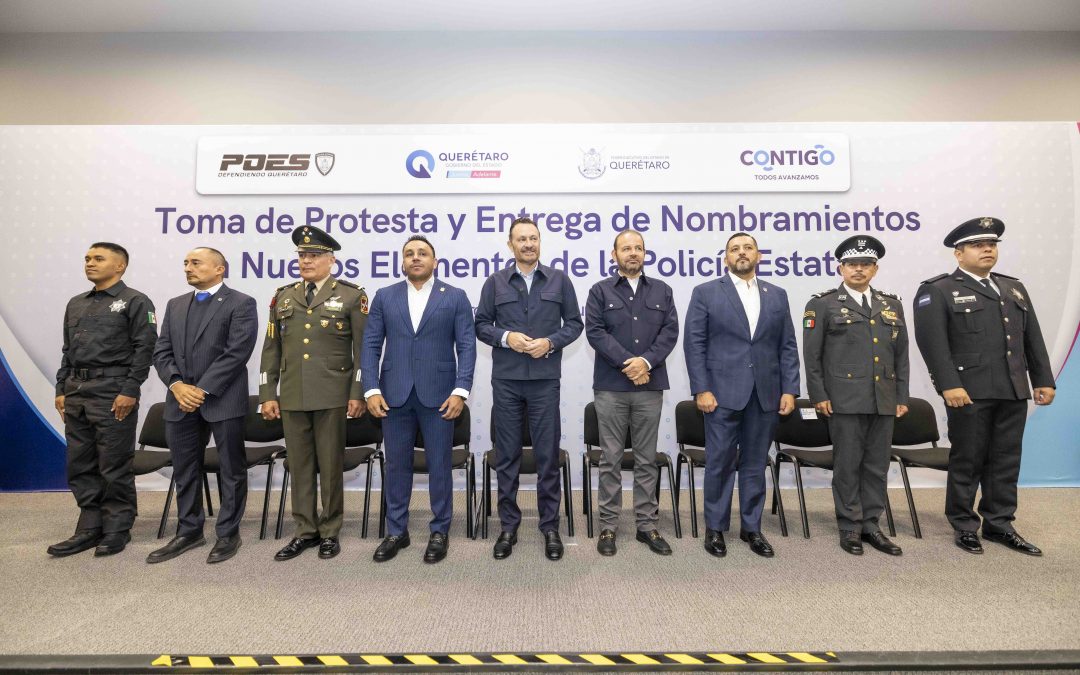 Rinden protesta nuevos elementos de la Policía Estatal