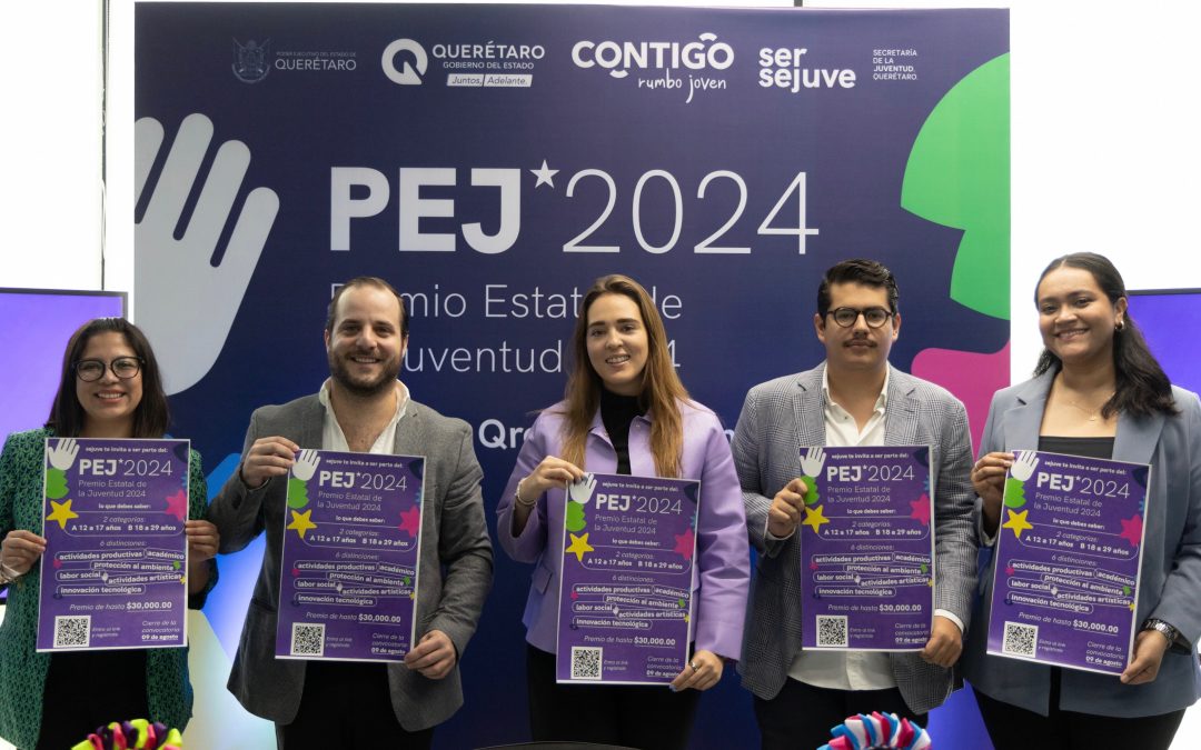 Anuncian Premio Estatal de la Juventud 2024