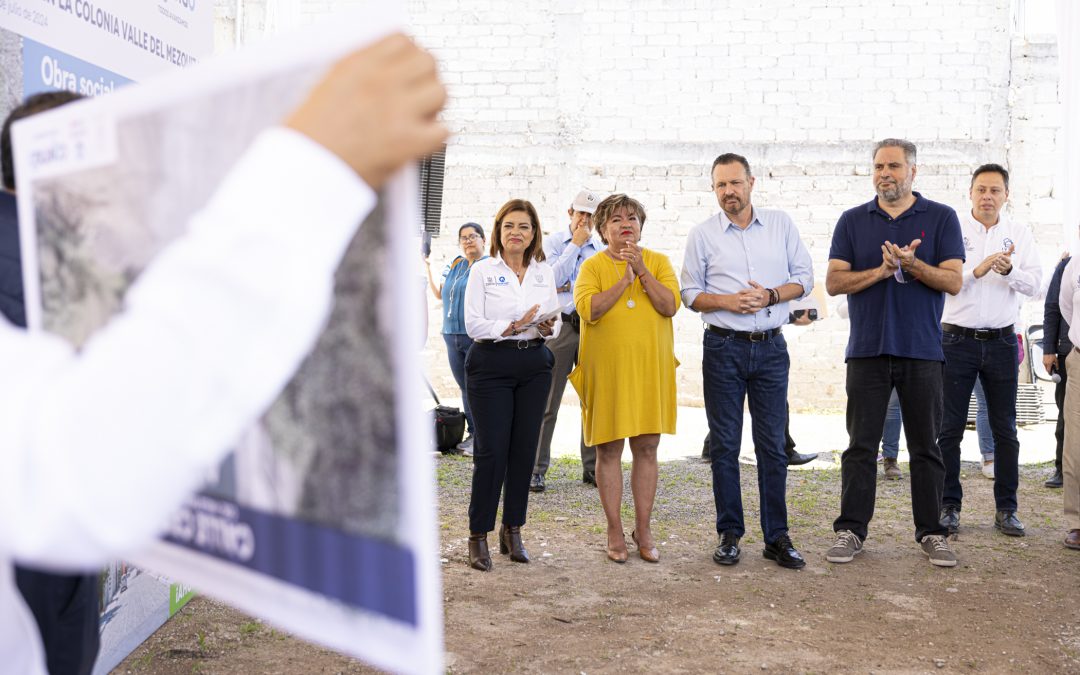 Entrega Mauricio Kuri mejoramiento de calles en la colonia Valle del Mezquital