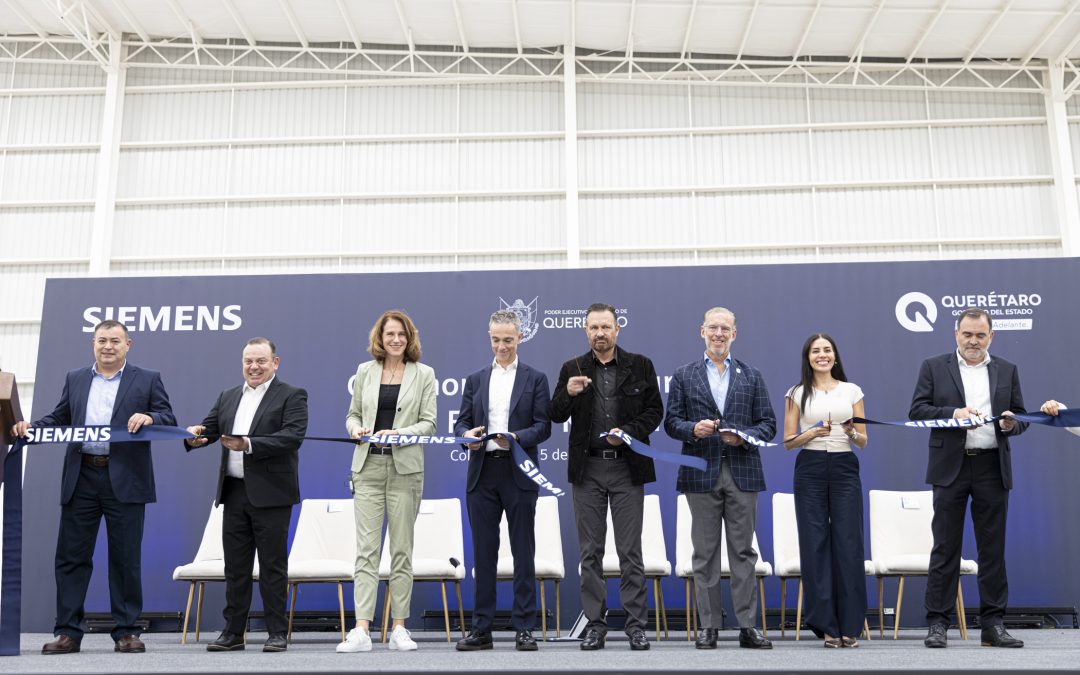 Inaugura Mauricio Kuri la fábrica Kaizen de SIEMENS en Colón