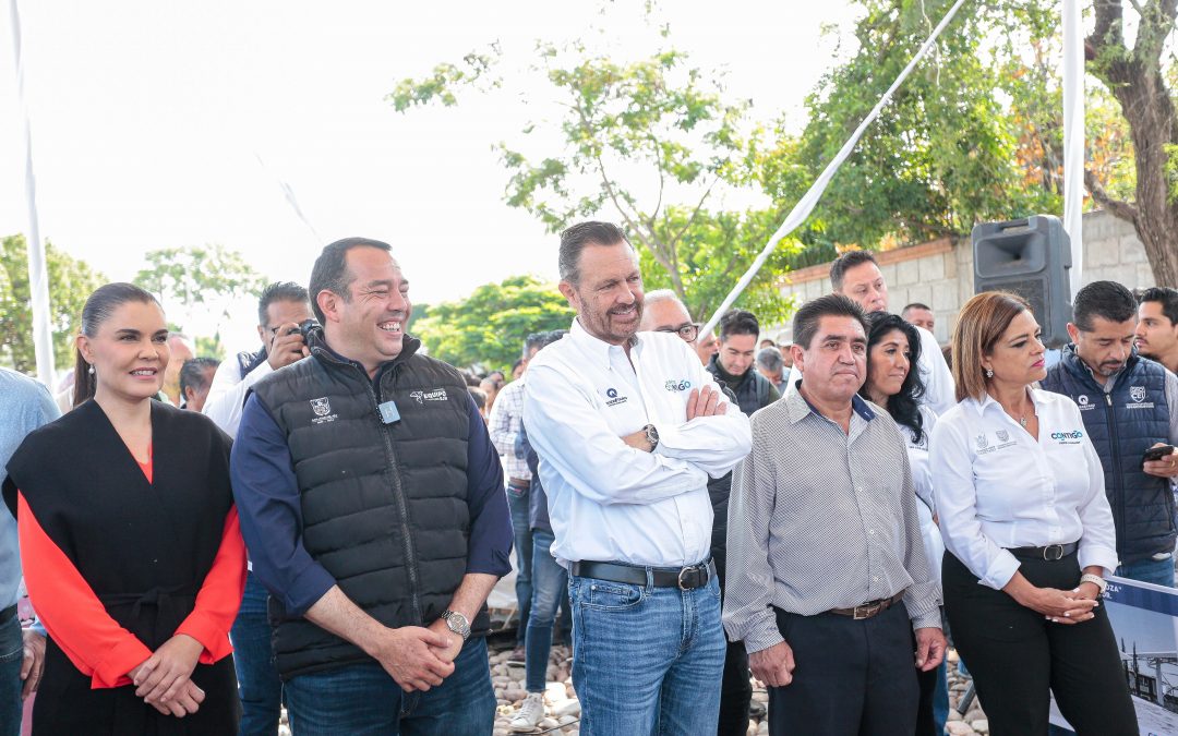 Gobierno estatal urbaniza calle en la comunidad Senegal de las Palomas, San Juan del Río