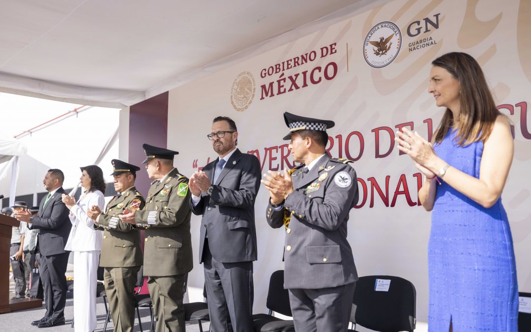 Atestigua Mauricio Kuri ceremonia del Quinto Aniversario de la Guardia Nacional