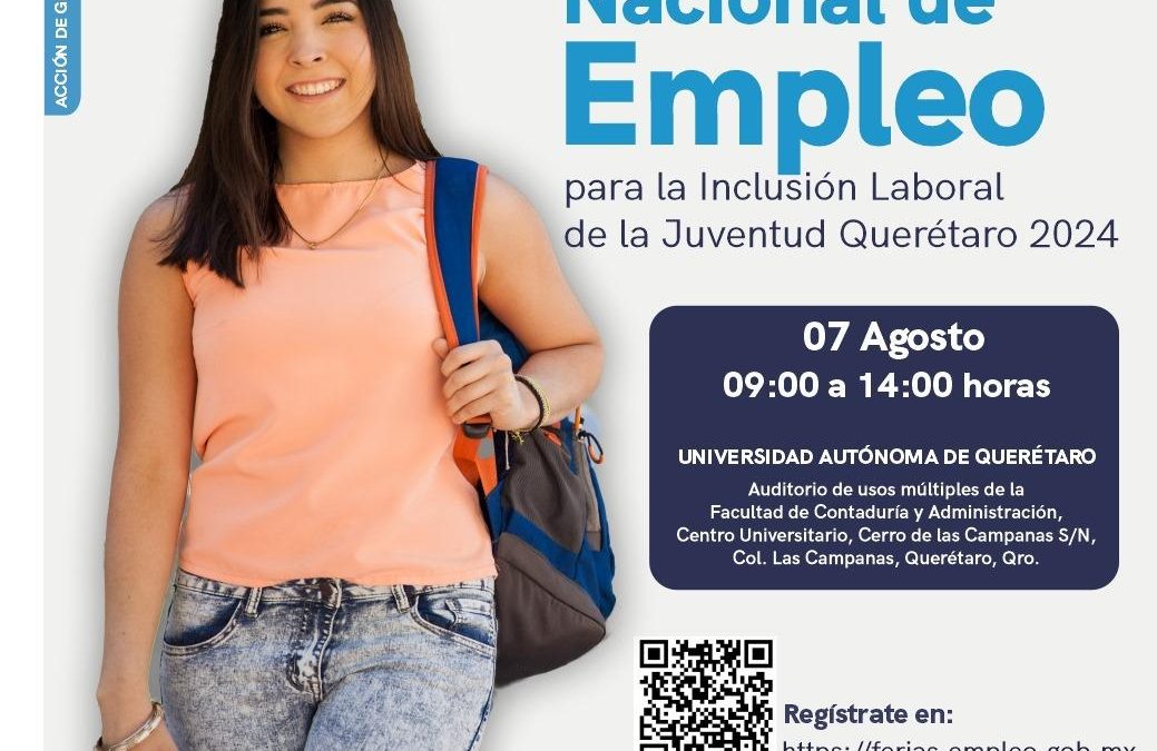 Más de mil vacantes en Feria de Empleo para la Inclusión Laboral de la Juventud Querétaro