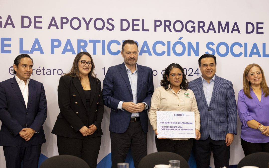 Entrega Gobernador apoyos del Programa de Fortalecimiento de la Participación Social Organizada