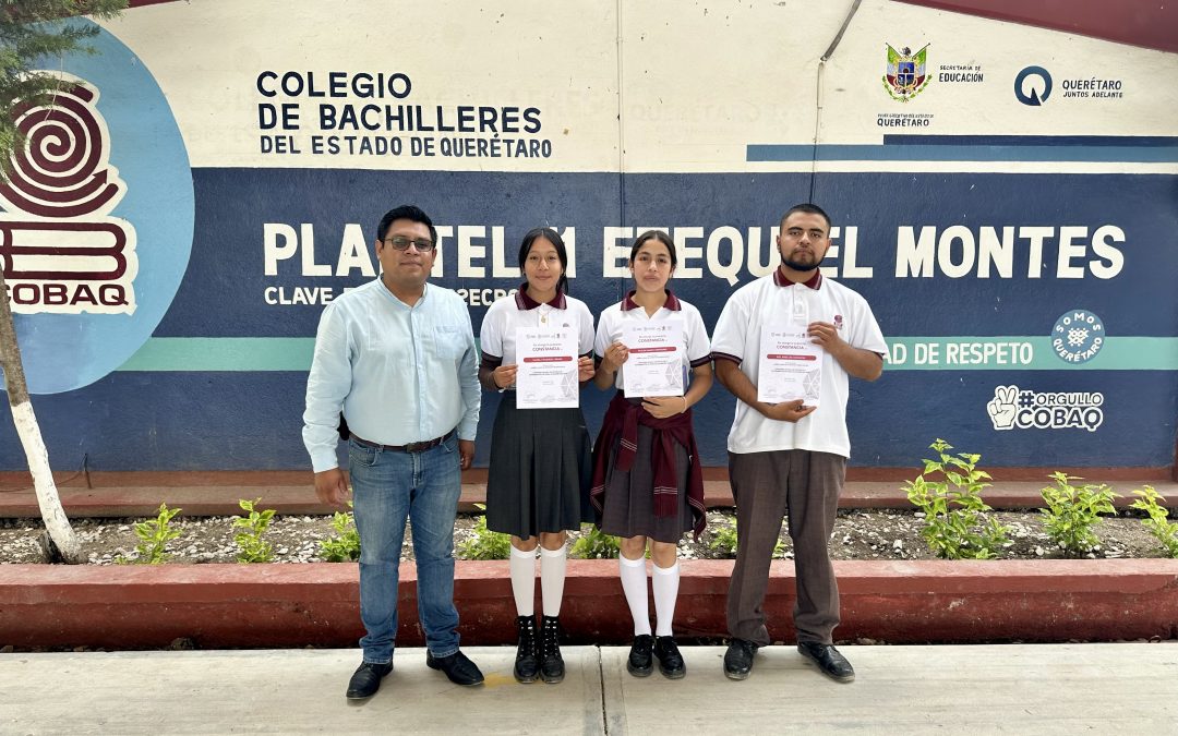 Estudiantes de COBAQ ganan Concurso Estatal de Aparatos y Experimentos de Física