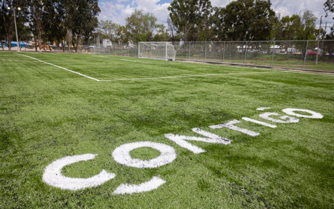 Entrega Mauricio Kuri rehabilitación de infraestructura deportiva en Cadereyta