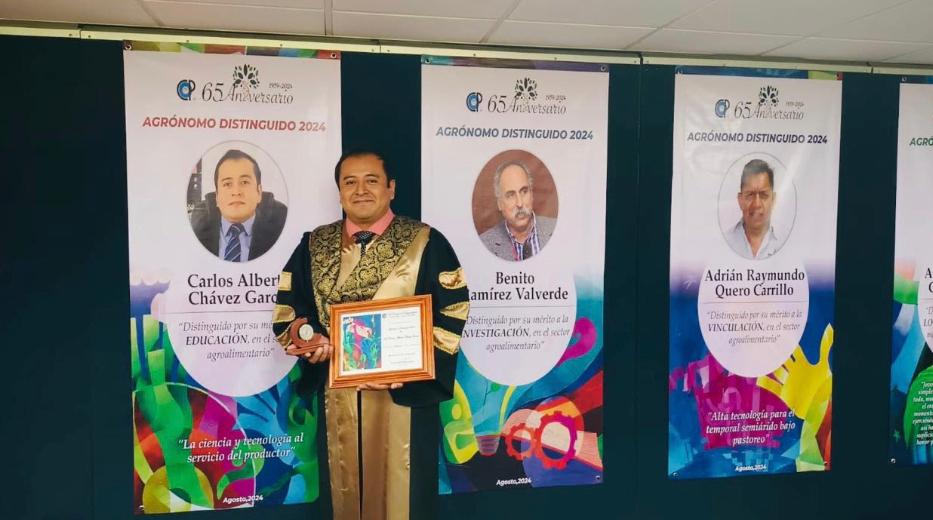 Investigador UAQ, Premio Nacional al Agrónomo Distinguido 2024