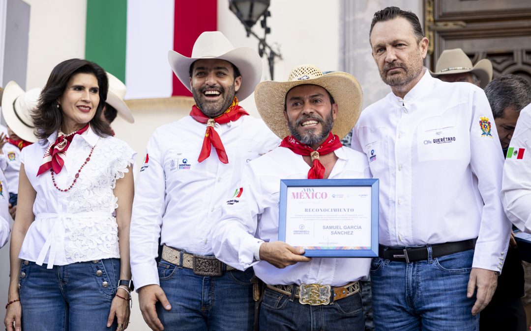 Recibe Gobernador a integrantes de la Cabalgata Histórica de la Conspiración Ignacio Pérez