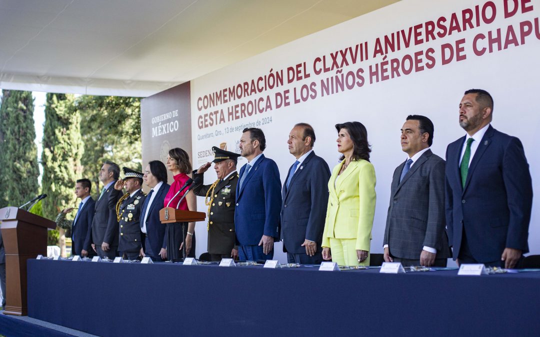 Encabeza el Gobernador conmemoración de la Gesta Heroica de Los Niños Héroes de Chapultepec