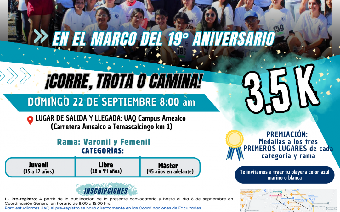 Celebra UAQ Aniversario de campus Amealco con carrera universitaria