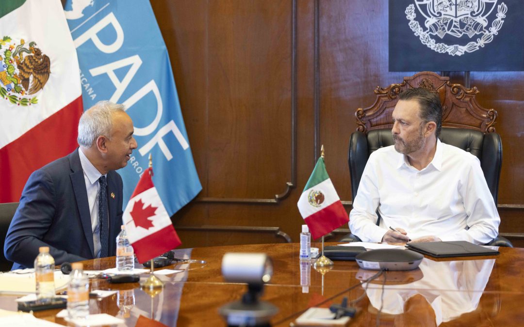 Se reúne Mauricio Kuri con autoridades del Departamento del Trabajo del Gobierno de Canadá