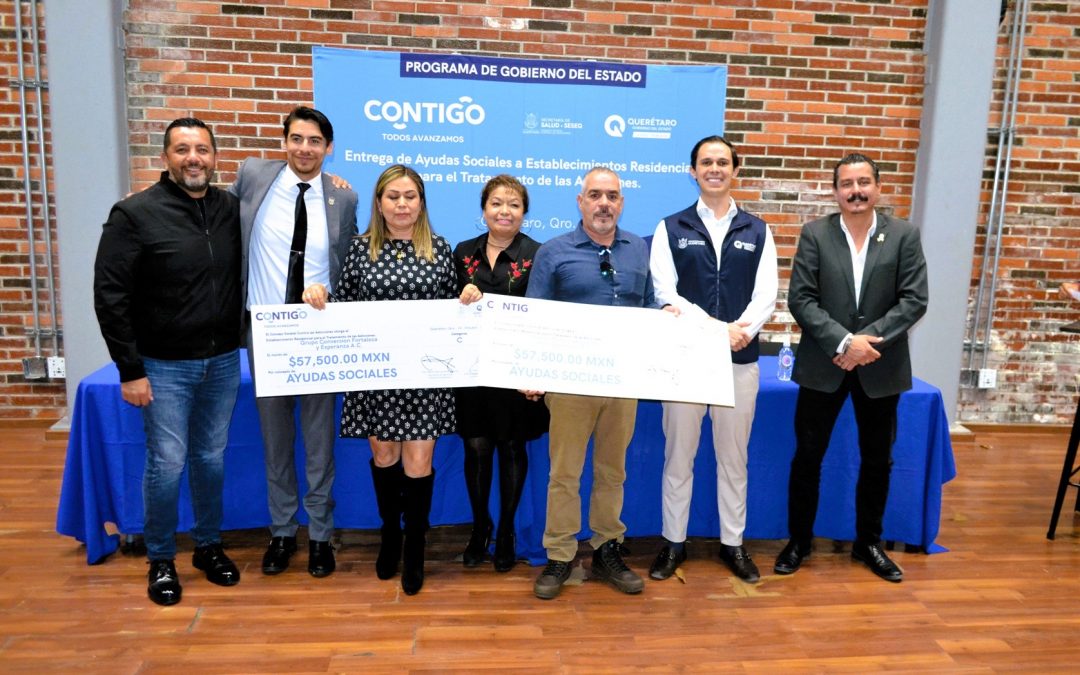 Entrega CECA ayuda social a 22 Establecimientos Residenciales para el Tratamiento de las Adicciones