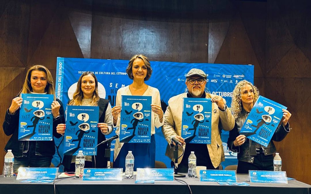 Anuncia titular de SECULT la 3ra. Semana de la Novela Negra en Querétaro