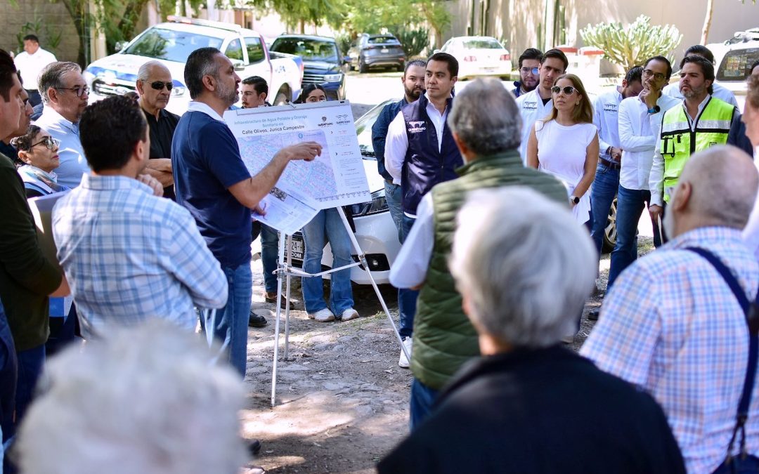 Anuncia Felifer rehabilitación de infraestructura de agua potable y drenaje en Jurica Campestre