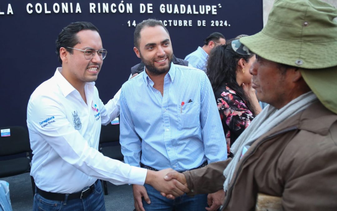Entrega Chepe Guerrero urbanización de calles en La Negreta