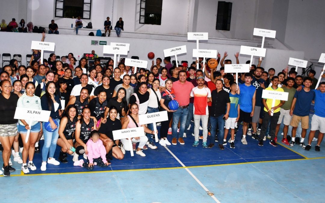 Con el Primer Enceste, Inicia la Liga Municipal de Basquetbol con 22 Equipos en Competencia