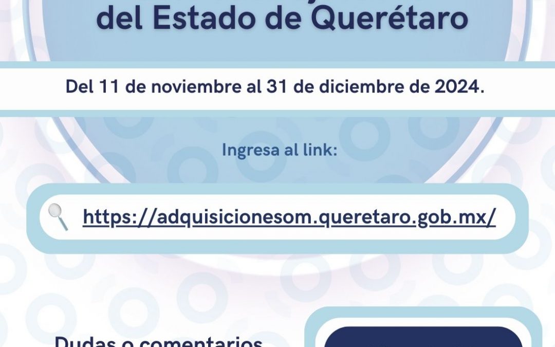 El 11 de noviembre inicia el periodo de refrendo 2025 para proveedores de gobierno